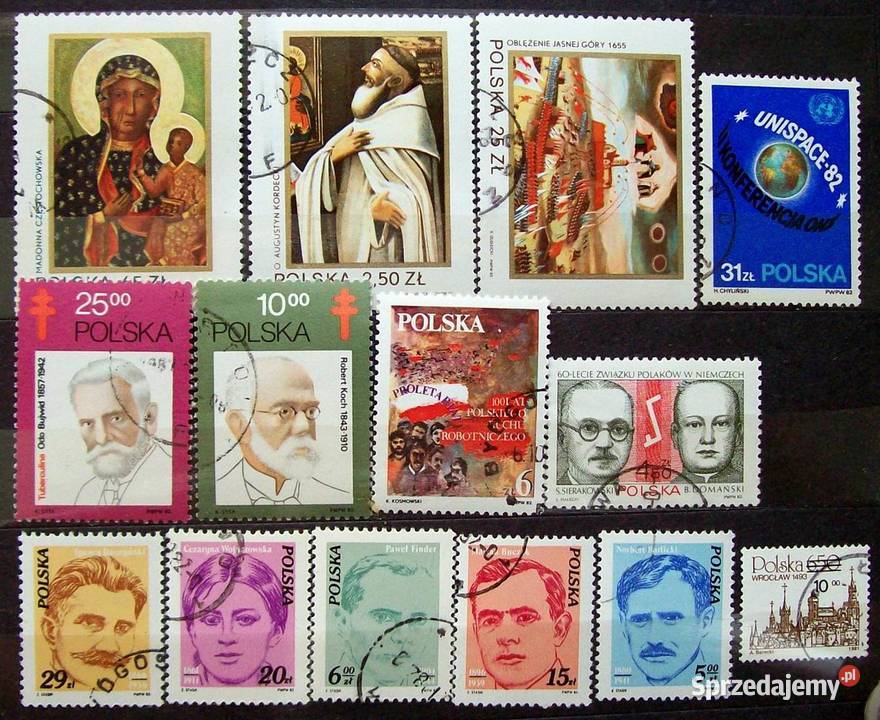 Znaczki polskie 1982 III kwartał Leźnica Wielka