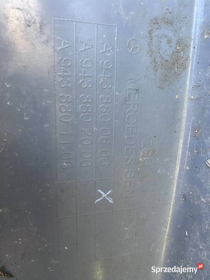 BŁOTNIK ZAKABINOWY NADKOLE MERCEDES ACTROS MP2 Zgierz