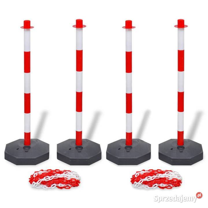 vidaXL Zestaw 4 słupków i 2 plastikowych Warszawa sprzedam