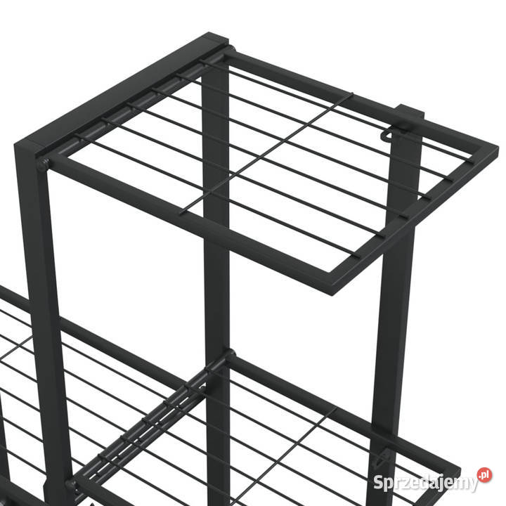 Stojak na kwiaty 945 x 25 x 88 czarny metalowy Pozostałe mazowieckie Warszawa