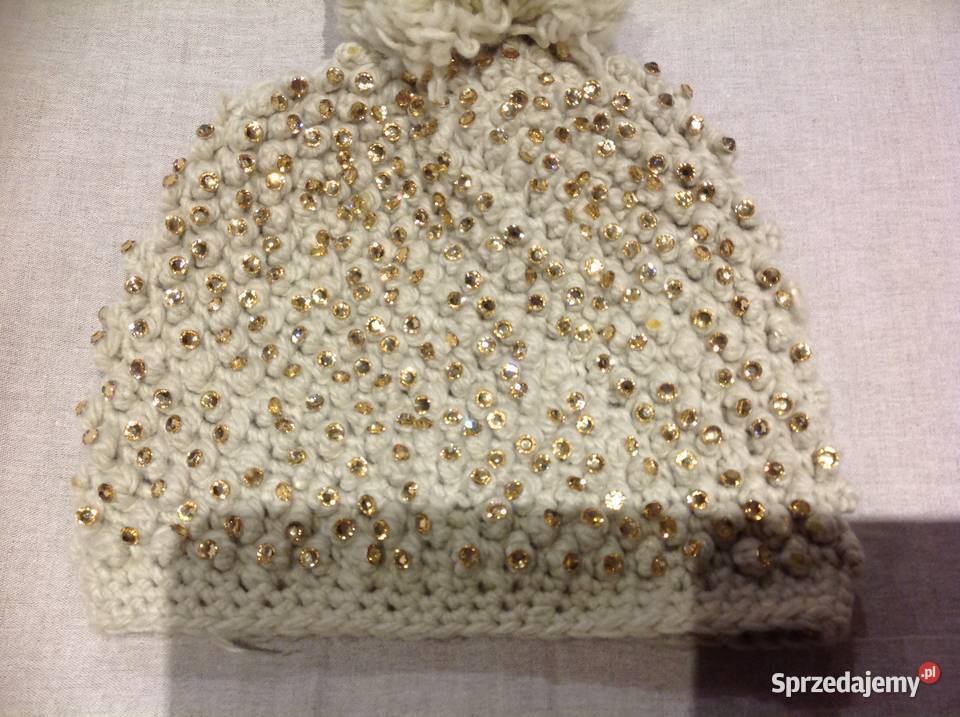 Czapka beżowa wełniana Damska lubuskie Nowa Sól sprzedam