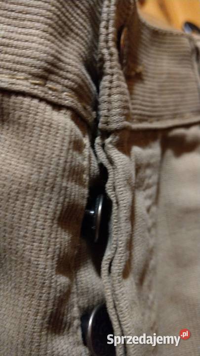 Szare piaskowe jeansy Stress jasno brązowe W38 brązowy/beżowy Warszawa