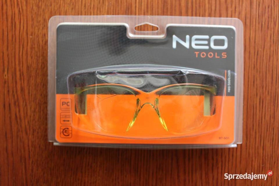 Okulary ochronne poliwęglanowe żółte NEO