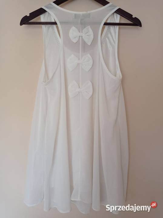 Biała bluzka z metką Bluzki i koszule Hajnówka sprzedam