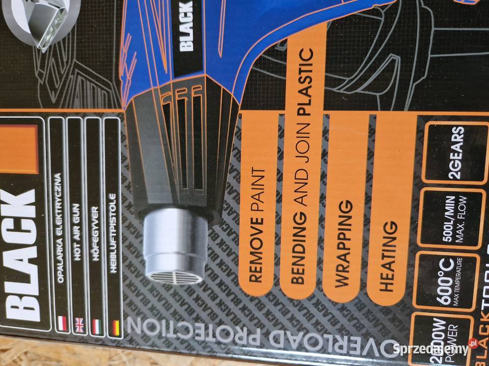 OPALARKA ELEKTRYCZNA 2 BIEGI 4 DYSZE 600C 2000W Głogowa