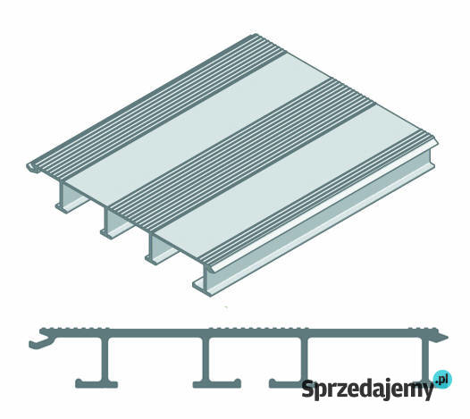 Panel podłogowy ALU 2x wzmoc 230x20x3 Certyfikat kujawsko-pomorskie Lubanie