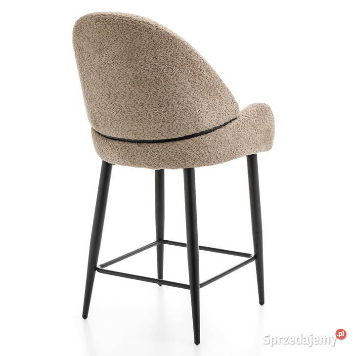 Hoker Tapicerowany Bergamo Boucle Ciemnobeżowe Tarchały Małe