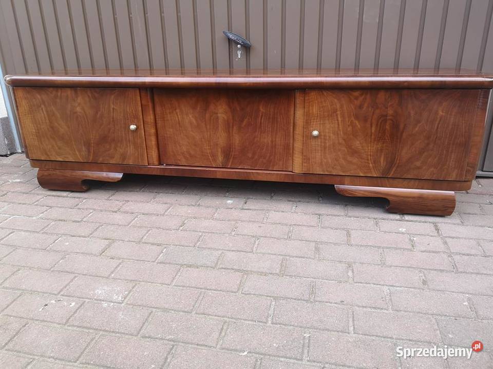 Komoda Szafka RTV ARTDECO Orzech Niska Stara Swarzędz sprzedam