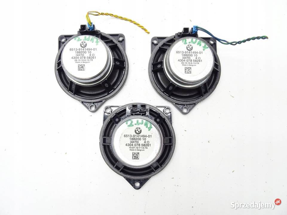 GŁOŚNIK BOCZKA DRZWI ŚREDNIOTONOWY BMW X3 E83 Sprzęt audio fabryczny sprzedam