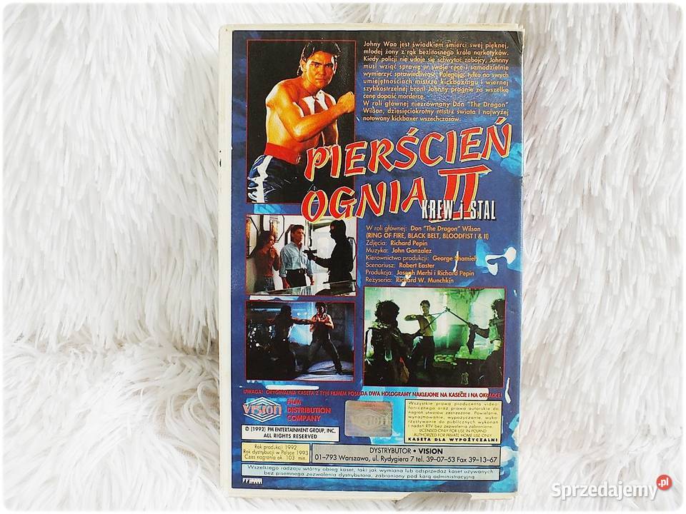Kaseta VHS Film Pierścień Ognia II Krew i Stal