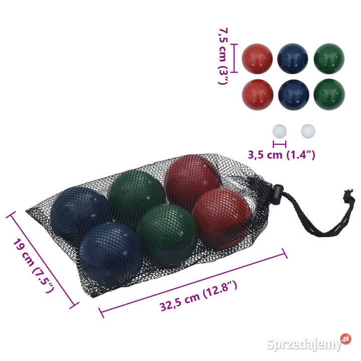 8częściowy zestaw do gry w bocce z torbą lite Warszawa