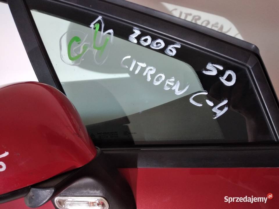 C4 DRZWI PRAWY PRZÓD CITROEN C4 5D ORYGINALNE Rok produkcji 2006 Mietków sprzedam
