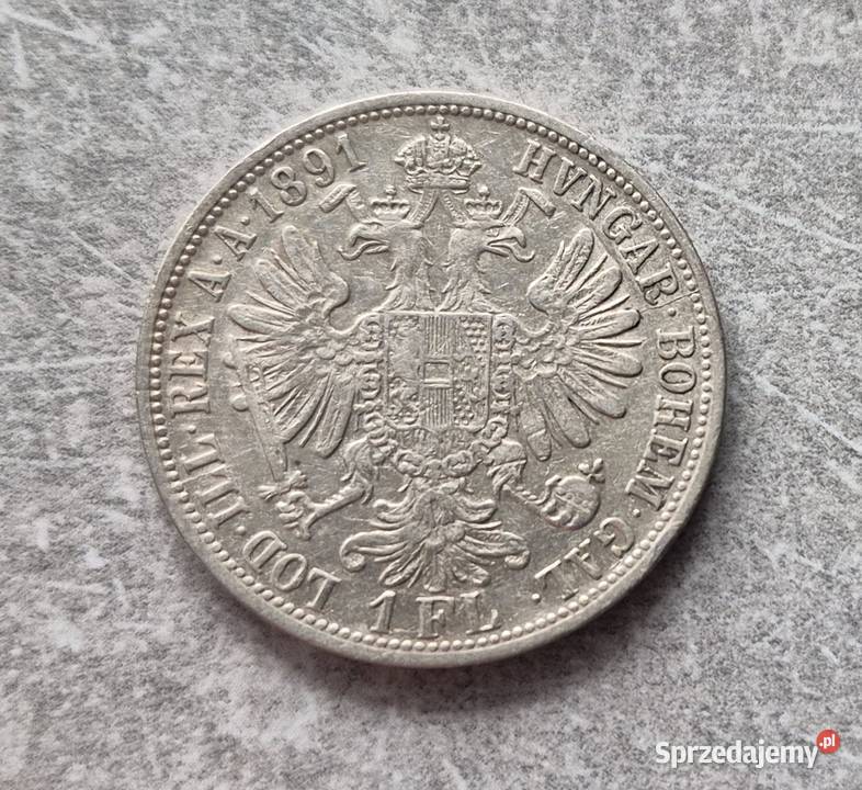 57 AUSTRIA srebro 1 Floren 1891 r Wola Kruszyńska