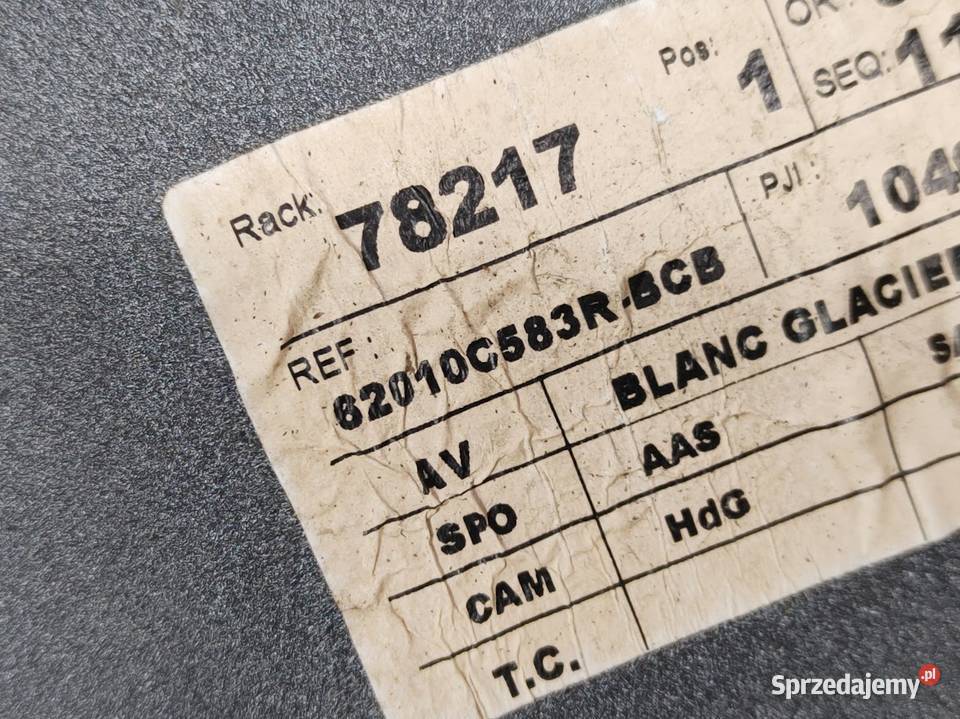 Listwa Zderzaka Przedniego Grill Atrapa Renault Pleszew