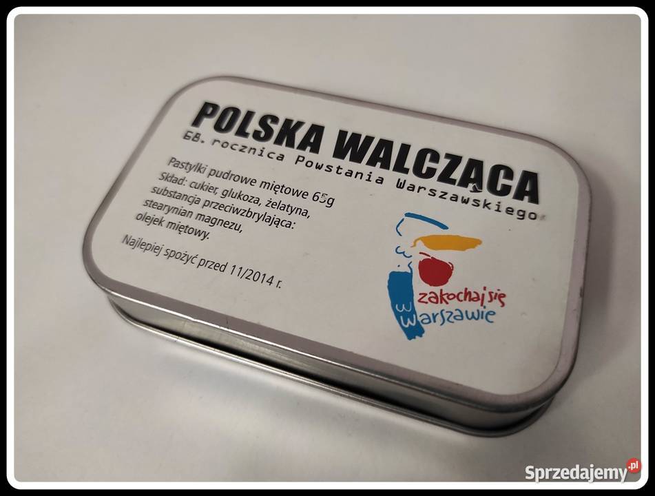 Polska Walcząca pudełko pamiątka 68rocznicy Płock
