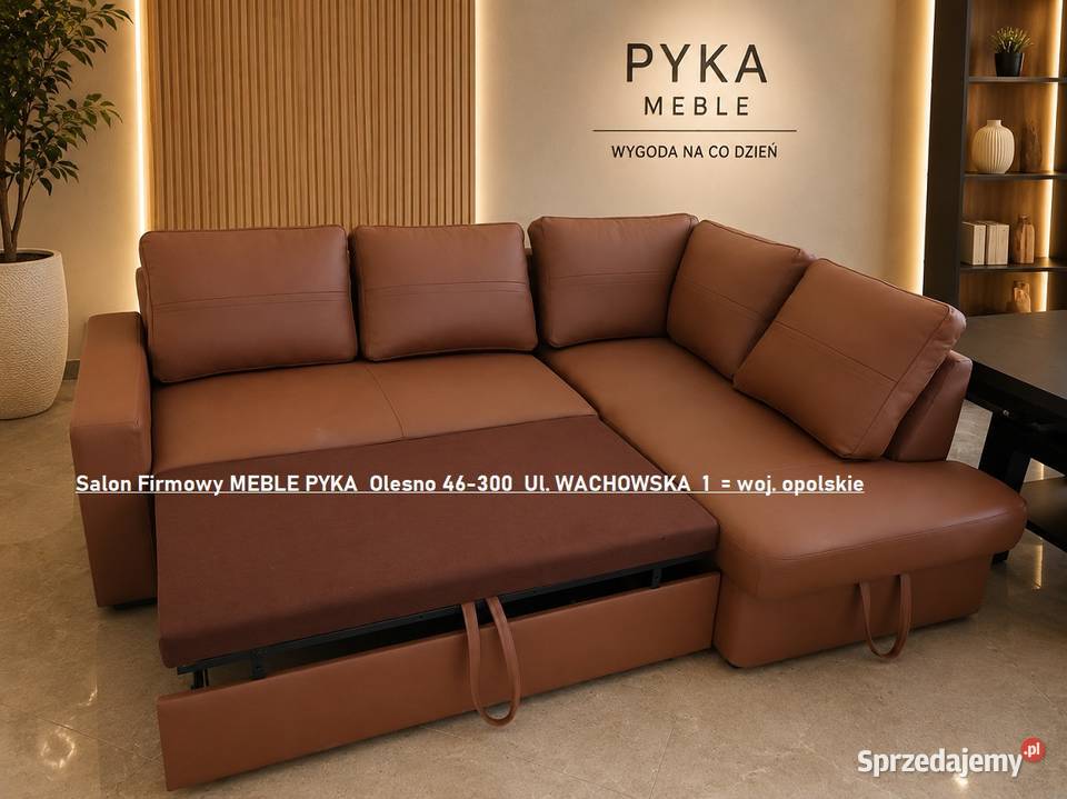 Nowy Narożnik Modern SKÓRA NATURALNA 225 x 170 Olesno