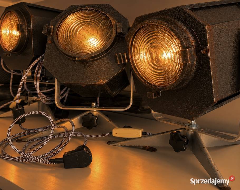 Loft Vintage lampa teatralna z ubiegłego Poznań