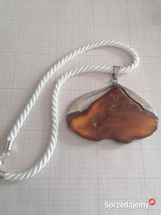 Wisior bursztyn bałtycki srebrne Białystok