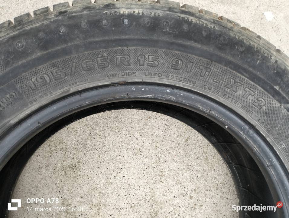 opony 195 60 R 15 lato 60 Gryfino sprzedam