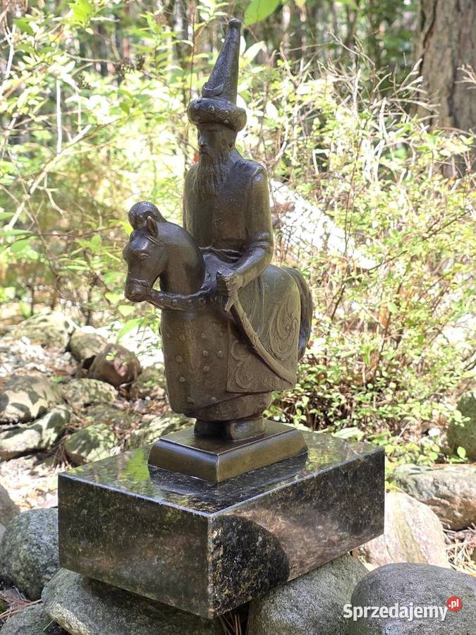 Duża Rzeźba z Brązu LAJKONIK 41cm Sygnatura OPALSKI Unikat