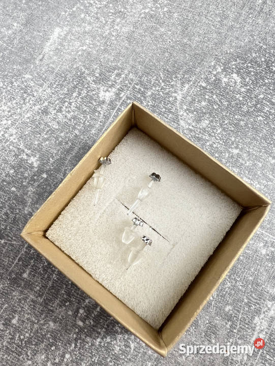 Kolczyki srebrne kwiaty kwiatki Jasło