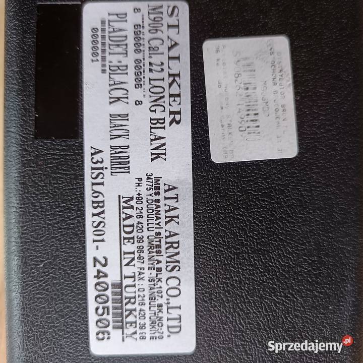 Pistolet hukowy Stalker M906 Sport i Wypoczynek Zgierz