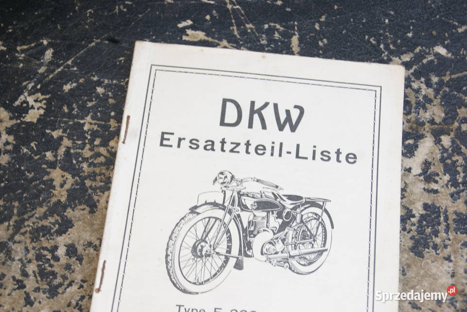 DKW E200 DKW 206 KATALOG CZĘŚĆI Cylindry, głowice, pierścienie śląskie Rybnik