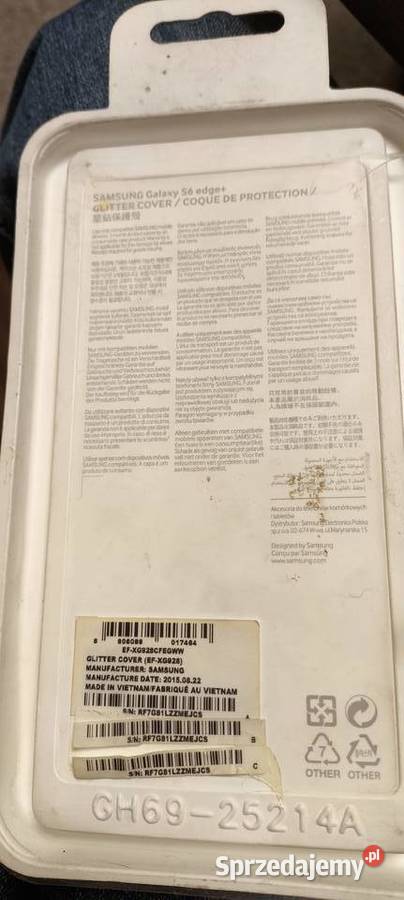 Samsung S6 EDGE glitter cover nowa oryginał Gliwice sprzedam