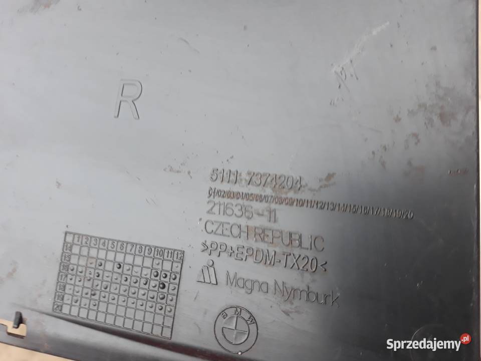 BMW X1 F48 ZAŚLEPKA KRATKI PRZÓD PRAWA 7374204 wielkopolskie Międzychód