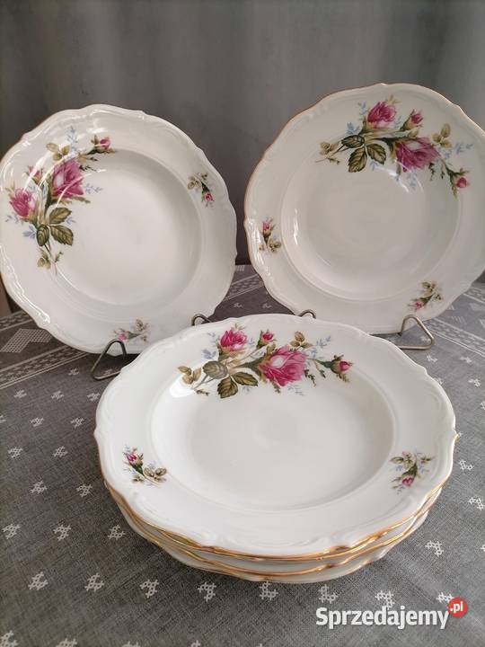 Komplet 6 Głębokich Talerzy