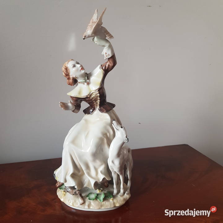 Figurka porcelanowa Hutschenreuter sygnowana warmińsko-mazurskie Orneta