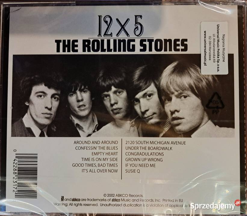 Sprzedam Album CD The Rolling Stones 12X5 Nowy
