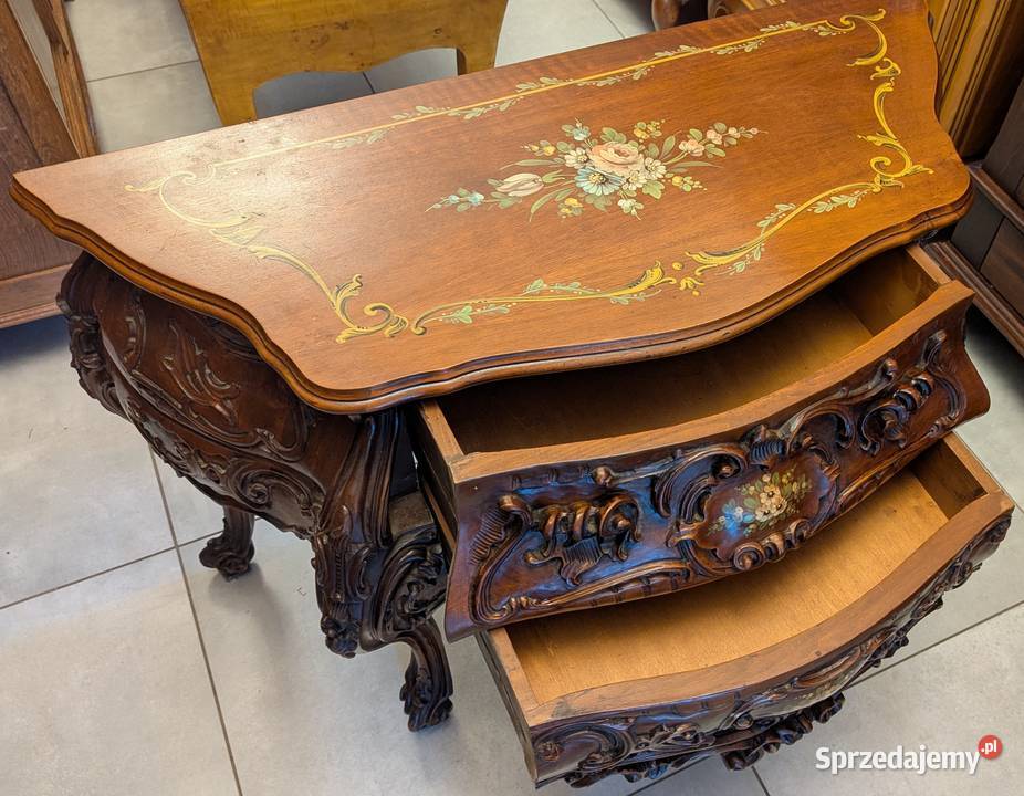 Wspaniała komoda neobarokowa orzech sklep Dąbrowa Górnicza