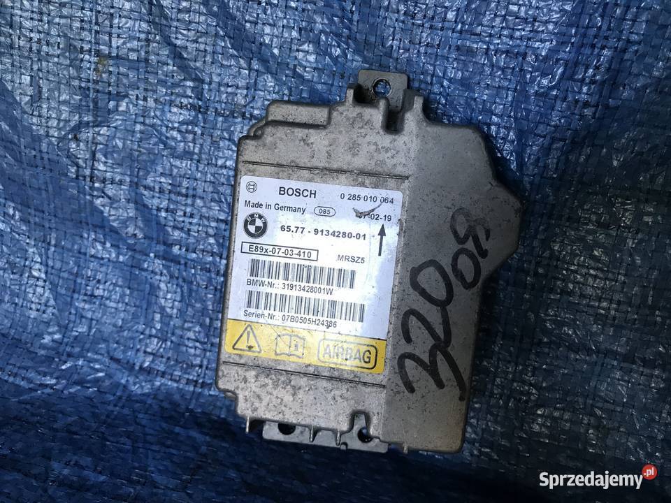 BMW E90 E91 E92 MODUŁ STEROWNIK AIRBAG 9134280 osobowe