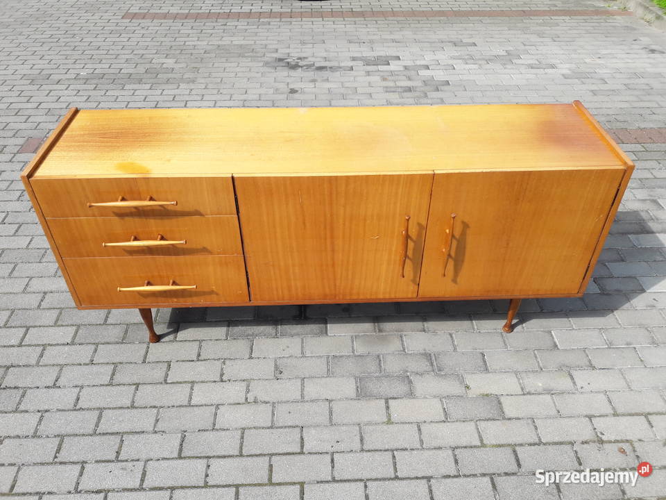 Komoda PRLsideboard MGrabiński komplet mała i Gdynia