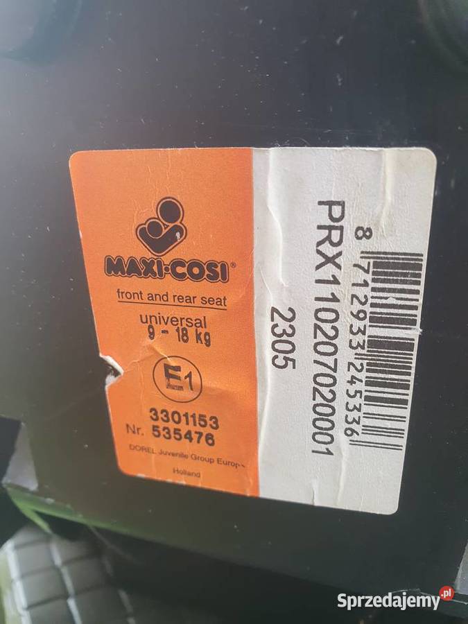 Fotelik samochodowy Maxi Cosi 918 wysylka Zielona Góra sprzedam