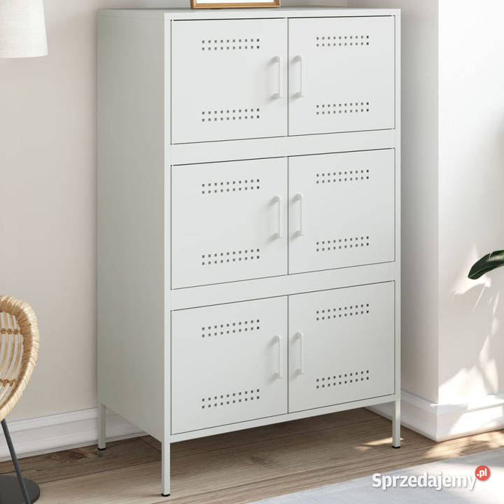 Szafka biała 68x39x113 stal WM842963