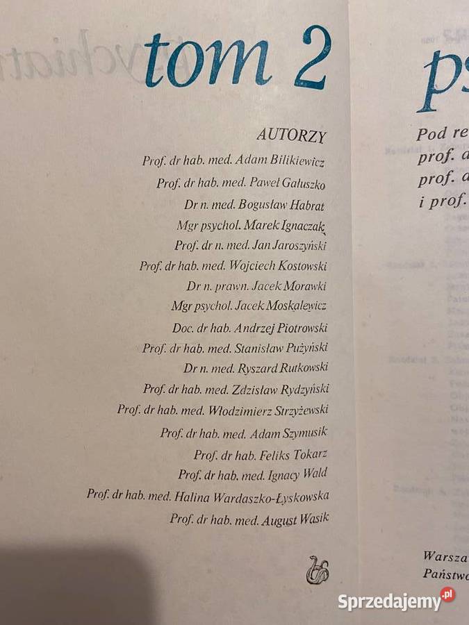 Psychiatria Praca zbiorowa tomy IIII Mysłowice