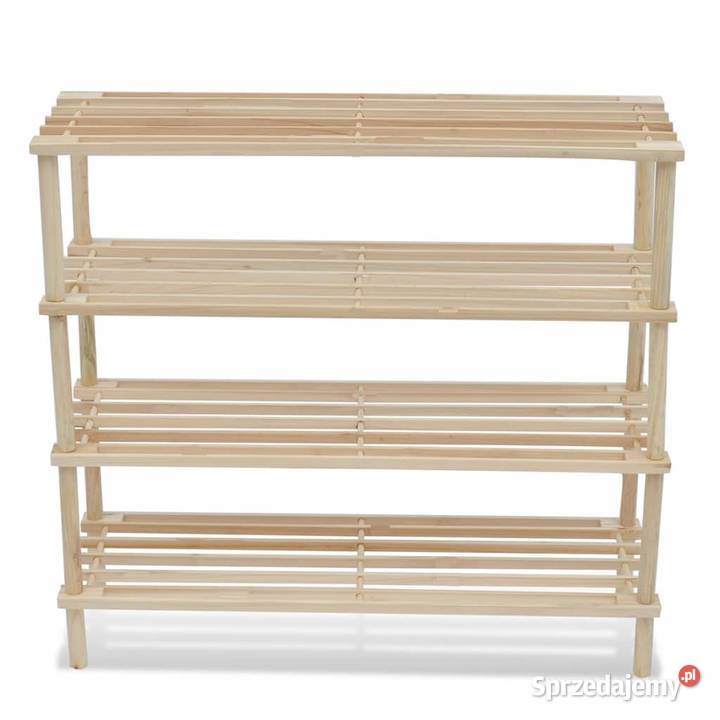 vidaXL Regały na buty z 4 półkami 2 lite drewno mazowieckie Warszawa