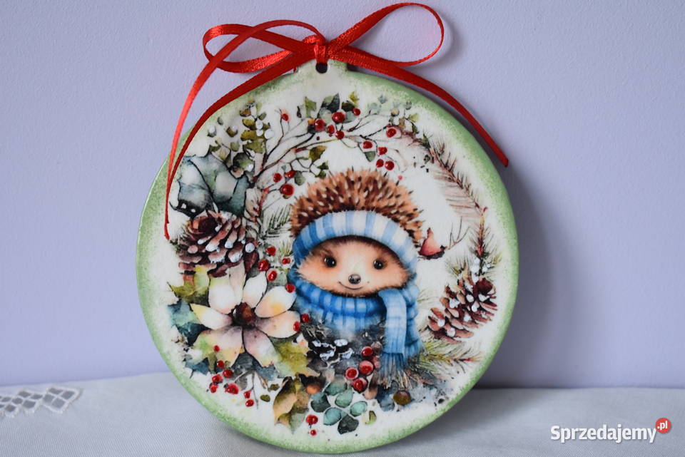 Świąteczna zawieszka decoupage dekoracja prezent Warszawa sprzedam