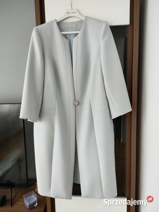Elegancki dwuczęsciowy komplet suknia płaszczyk Bydgoszcz sprzedam
