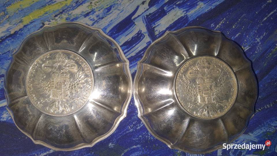 Miseczki z talarami Marii Teresy 1780 Numizmatyka Warszawa sprzedam