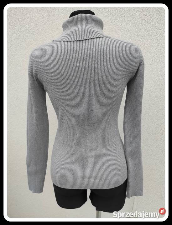 sweter golf srebrny kolor APART rozmiar 40 L Płock