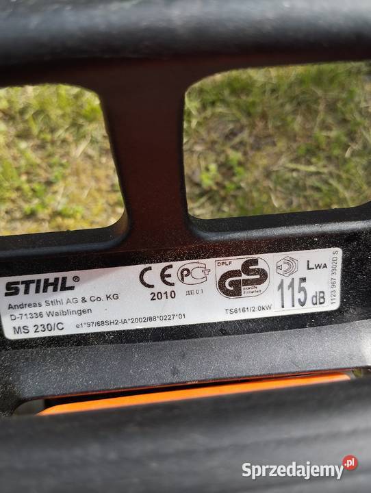 Piły spalinowe Stihl MS 180 MS 230 CMS 362 C Piły łańcuchowe lubelskie Gościeradów Ukazowy