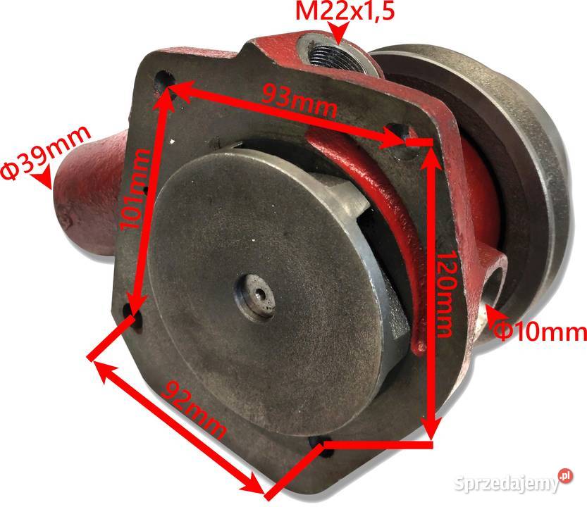 Solidna POMPA WODY C385 C385 Na 1 Pasek WYSOKA
