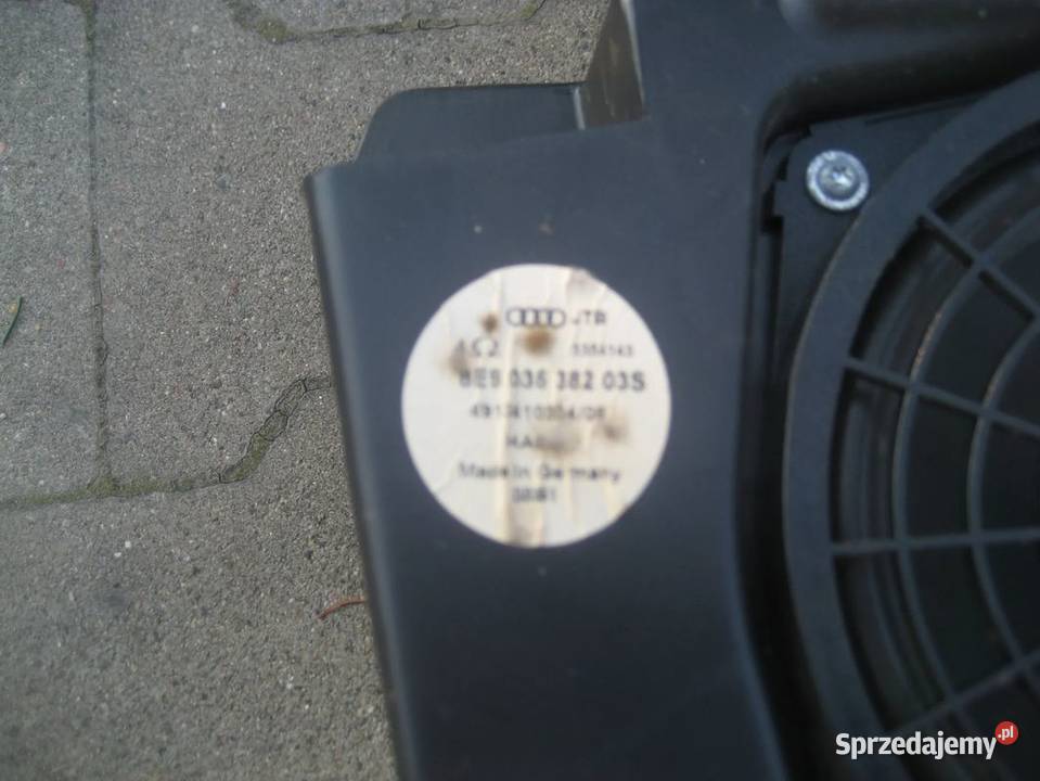 audi a4 b6 małysz 0205r kombi głośnik subwoofer osobowe Sprzęt audio fabryczny Rakoniewice