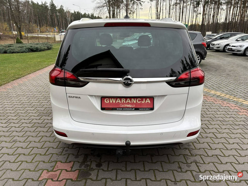 Opel Zafira 14 turbo 140 7 foteli Kamera cofania światła do jazdy dziennej Lipówki