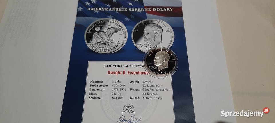 MONETA USA 1 dolar 1972 Warszawa
