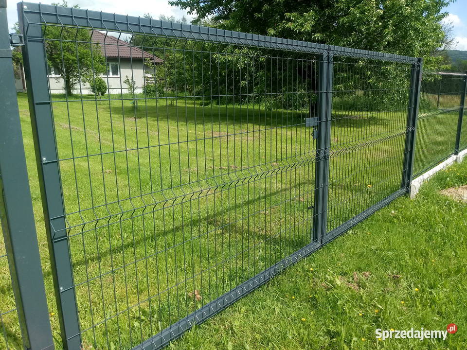 Brama dwuskrzydłowa 153x400 kpl ocynkkolor Gorlice sprzedam
