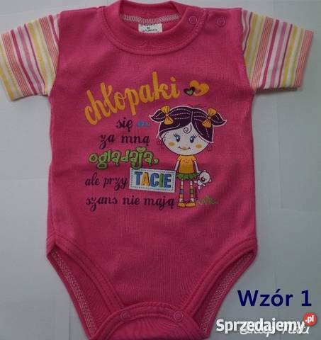 Body krótki rękaw śmieszne napisy firma MROFI kujawsko-pomorskie Radziki Duże sprzedam